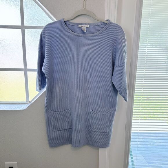 Vintage Tops - Vintage Pastel Blue Tunic/Dress